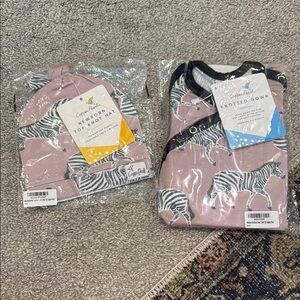 Copper Pearl NwB knotted gown and top hat set